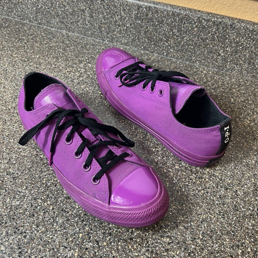 Converse x O.P.I. All Star Low Top Sneaker Purple Dusk Women's 9 Lace Up Men's 7